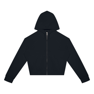 Women's Crop Full Zip Hoodie