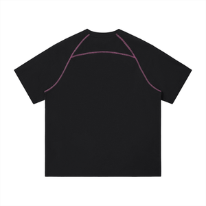 Unisex Contrast Stitch Raglan T-Shirt – Oversized Streetwear Tee