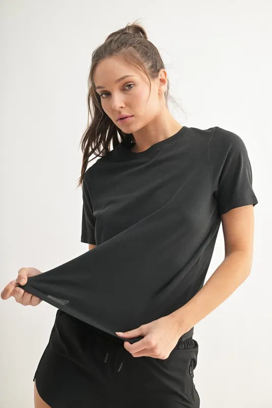 MONO B Round Neck Short Sleeve T-Shirt – MYN2O