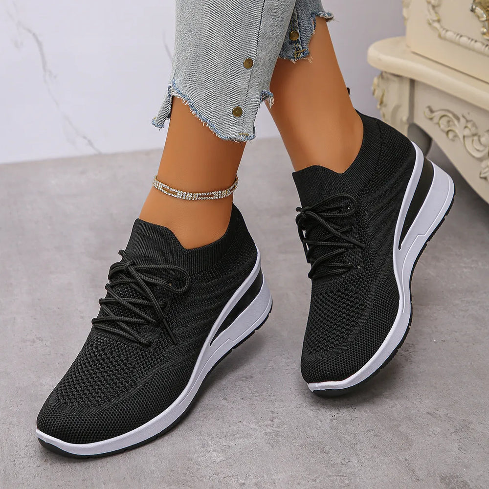 Lace Up Wedge Athletic