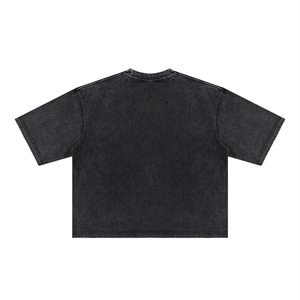Unisex Heavyweight Mineral Wash Boxy T-Shirt – Premium Oversized Vintage Streetwear Tee