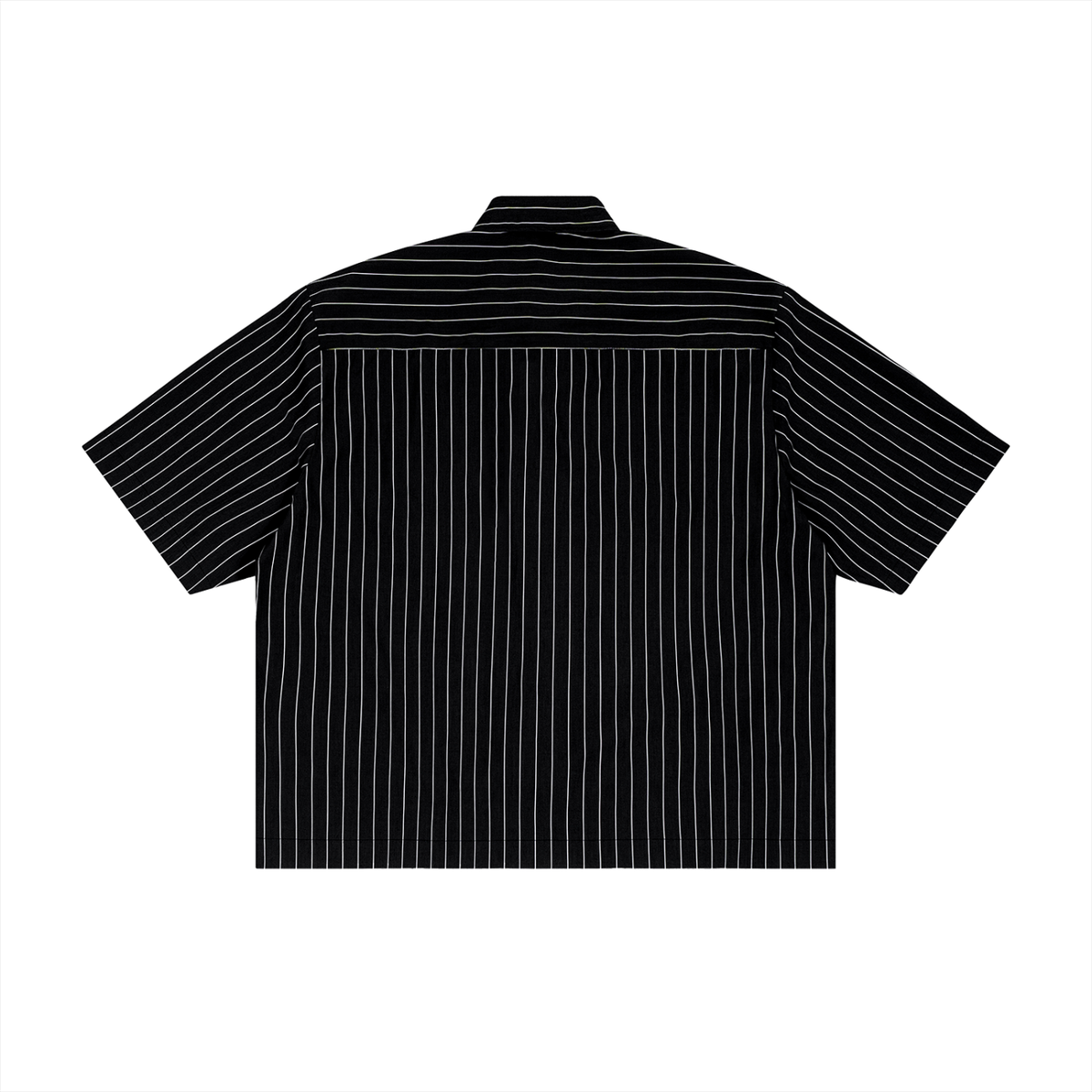 Unisex Striped Boxy Button-Up Shirt – Oversized Casual Streetwear Shirt
