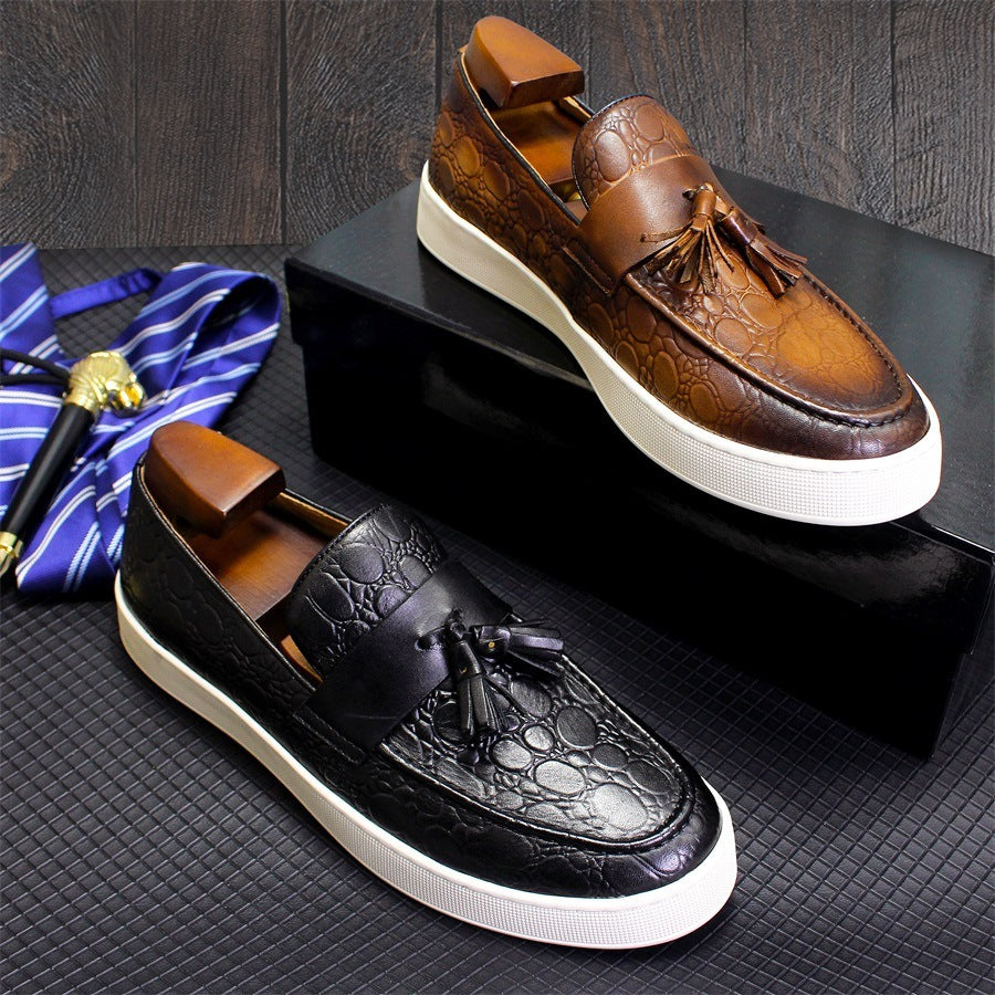  Men's Flat Casual Leather Shoes | MYN2O