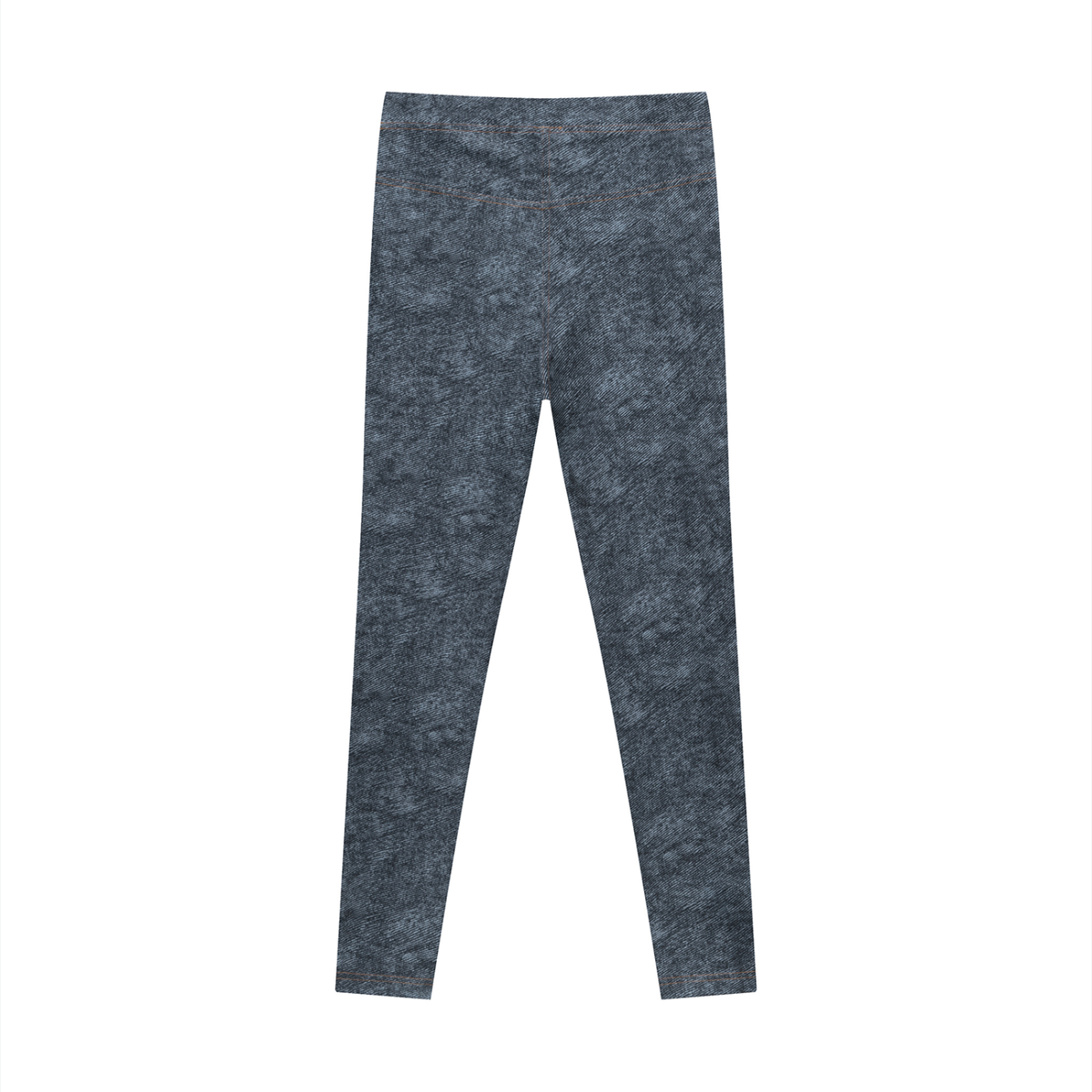 Women's Faux Denim Zip Fly Leggings – High-Waisted Stretch Jeggings