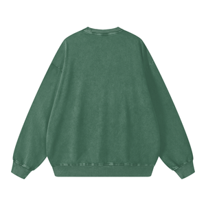 Snow Washed Oversized Sweatshirt – Premium Unisex Heavyweight Streetwear Pullover