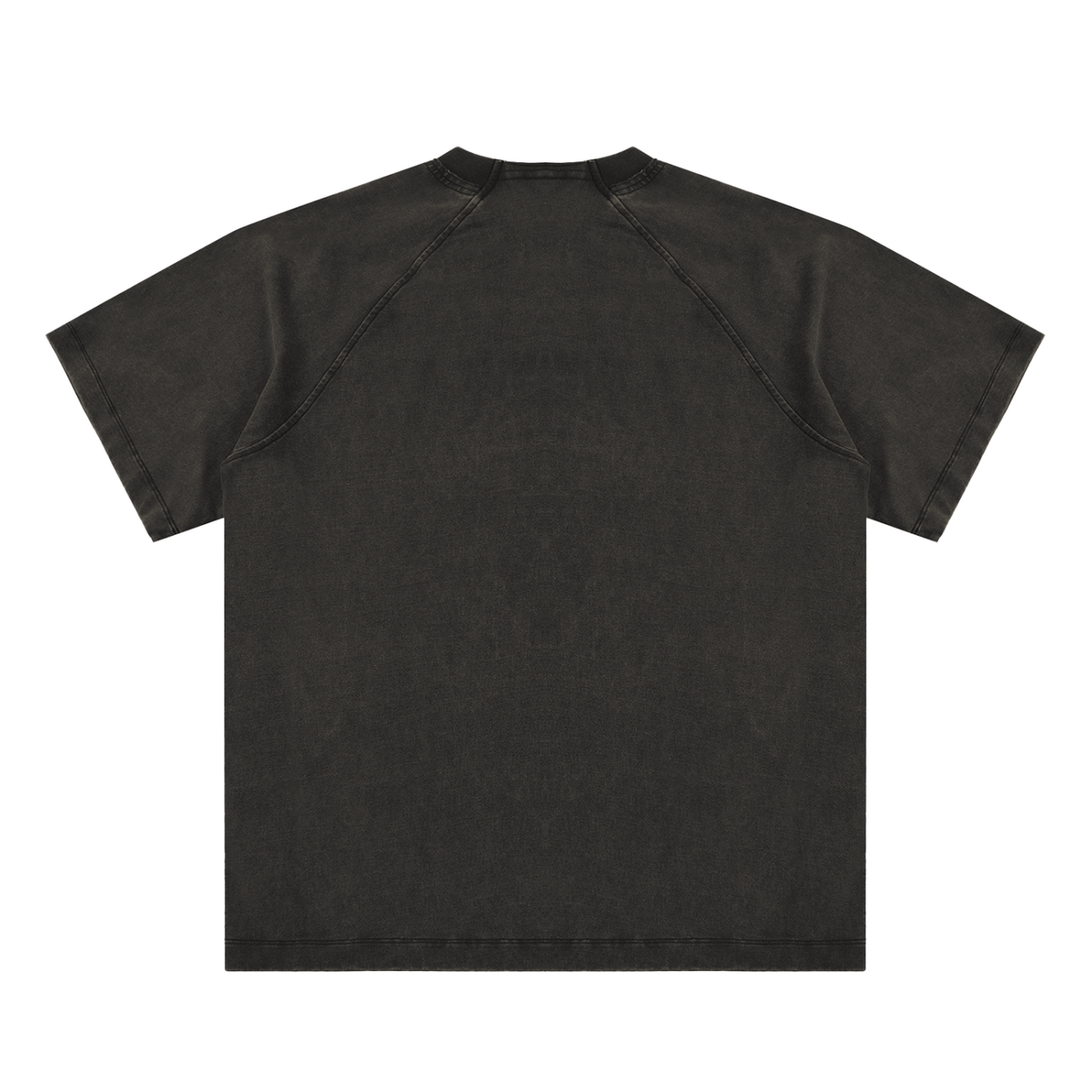Vintage Washed Raglan Cotton T-Shirt