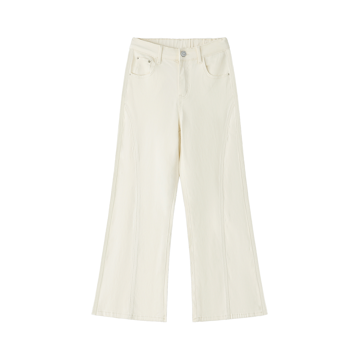 Women's High-Waisted Flared Leg Jeans – Stretch Denim Bootcut Jeans