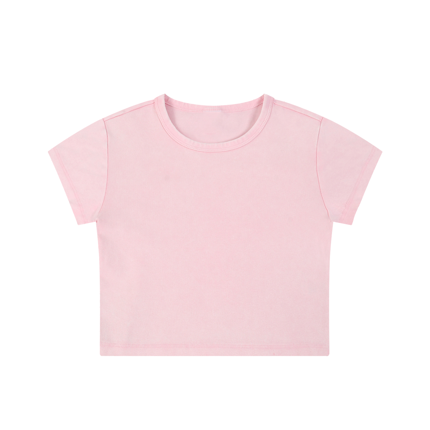 Women's Snow Washed Crop Top – Vintage Oversized Streetwear Tee