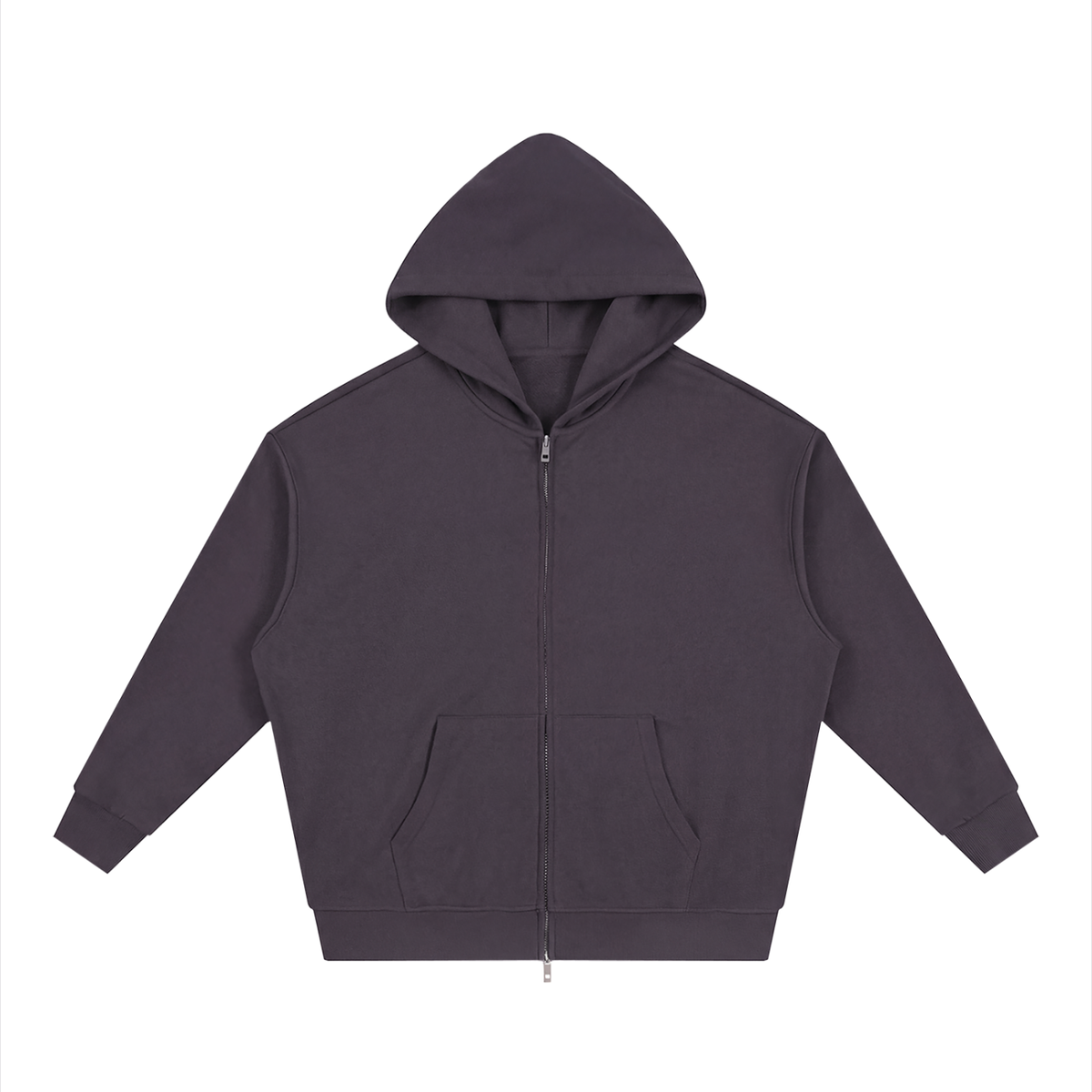 Unisex Loose Fit Full-Zip Hoodie – Premium Casual Streetwear Sweatshirt