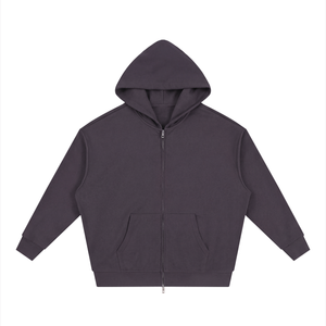 Unisex Loose Fit Full-Zip Hoodie – Premium Casual Streetwear Sweatshirt