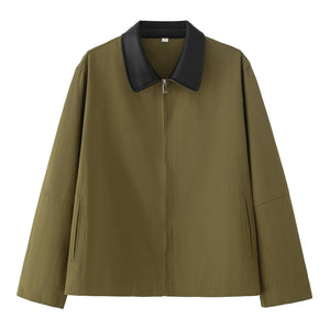 Women's Fashionable Casual Jacket With Lapel Collar