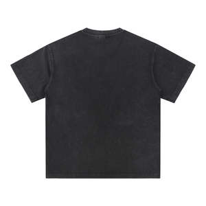 Snow Washed V-Neck Cotton T-Shirt