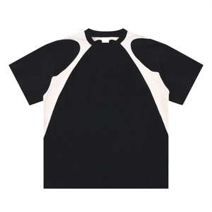 Contrast Panel Cotton T-Shirt