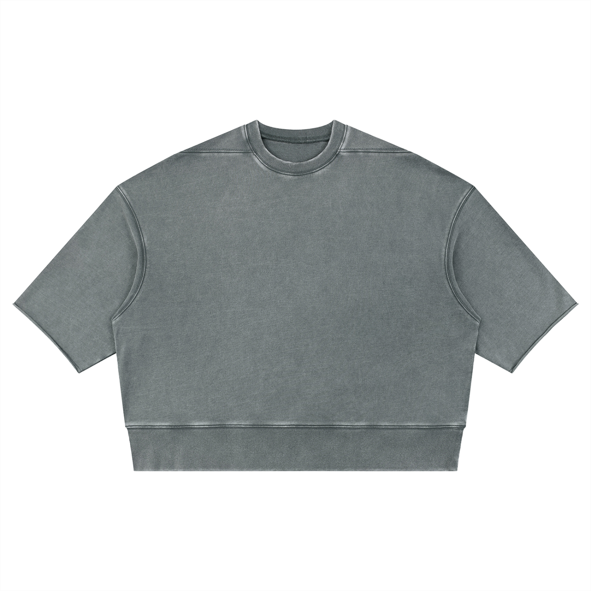 Unisex Mineral Wash Boxy Raw Edge T-Shirt – Premium Oversized Streetwear Tee