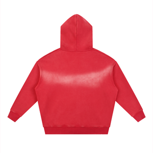 Unisex Vintage Sunfade Two-Way Zip Boxy Fleece Hoodie – Oversized Heavyweight Hoodie