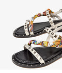 Women’s Studded Leather Flat Sandals – French-Inspired, Chic & Edgy | MYN2O