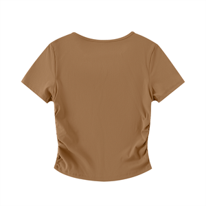 Ruched Bodycon Crop Top