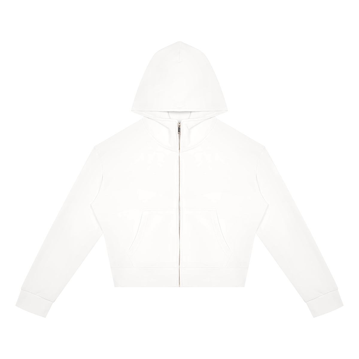 Women's Crop Full Zip Hoodie