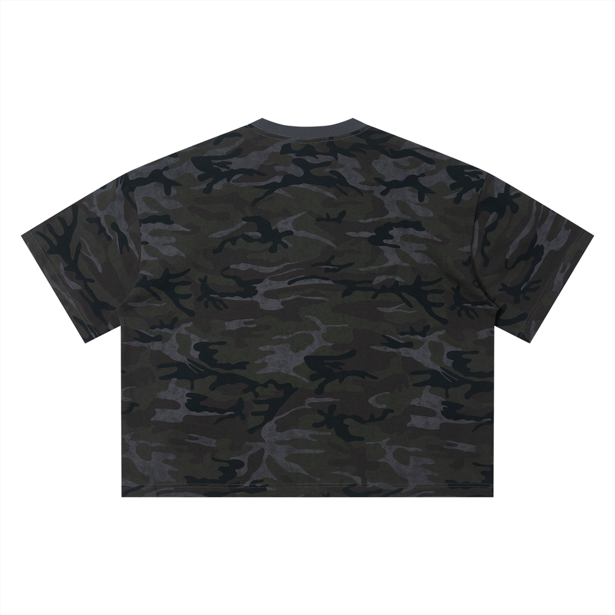 Unisex Camo Boxy T-Shirt – Oversized Camouflage Streetwear Tee