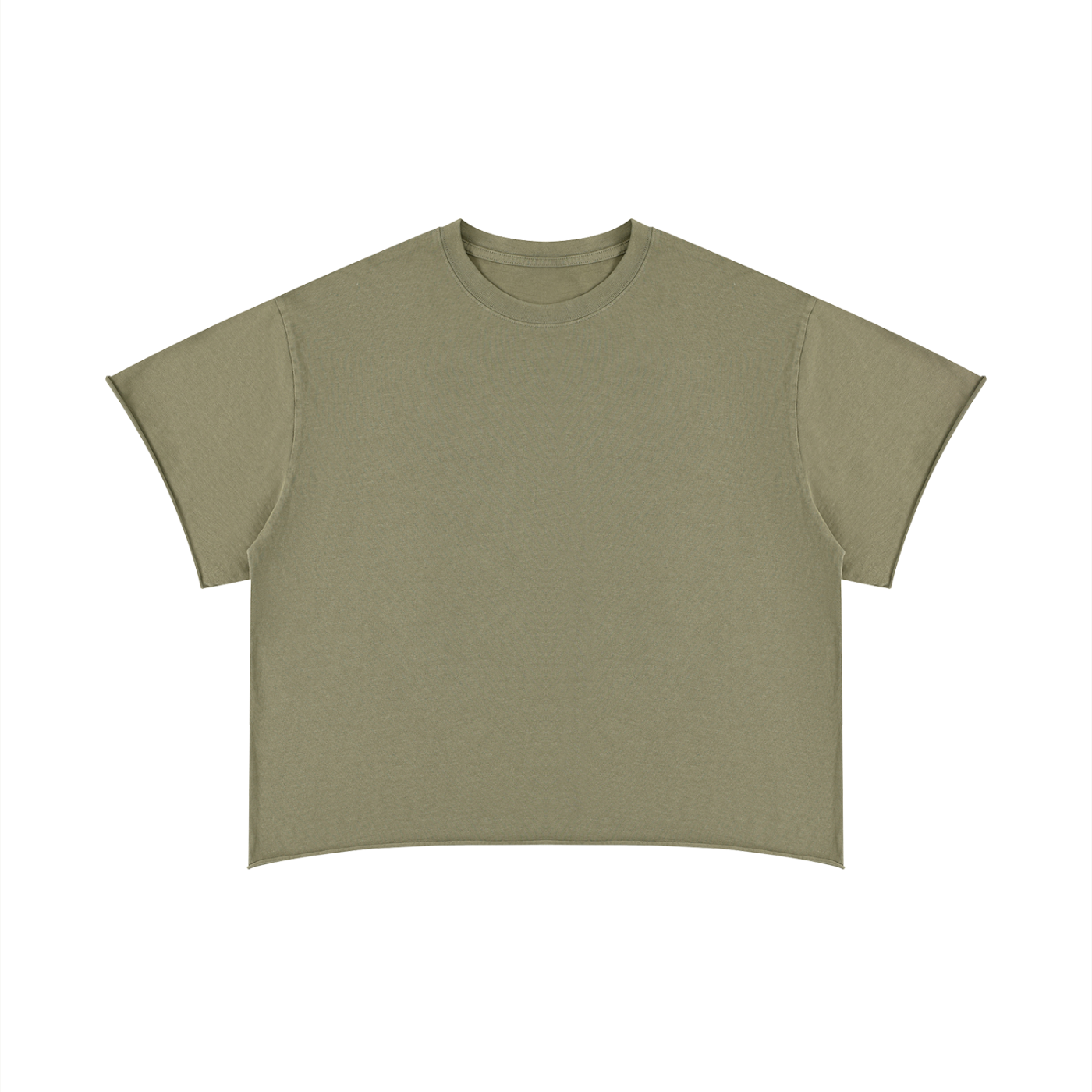 Unisex Boxy Raw Edge T-Shirt