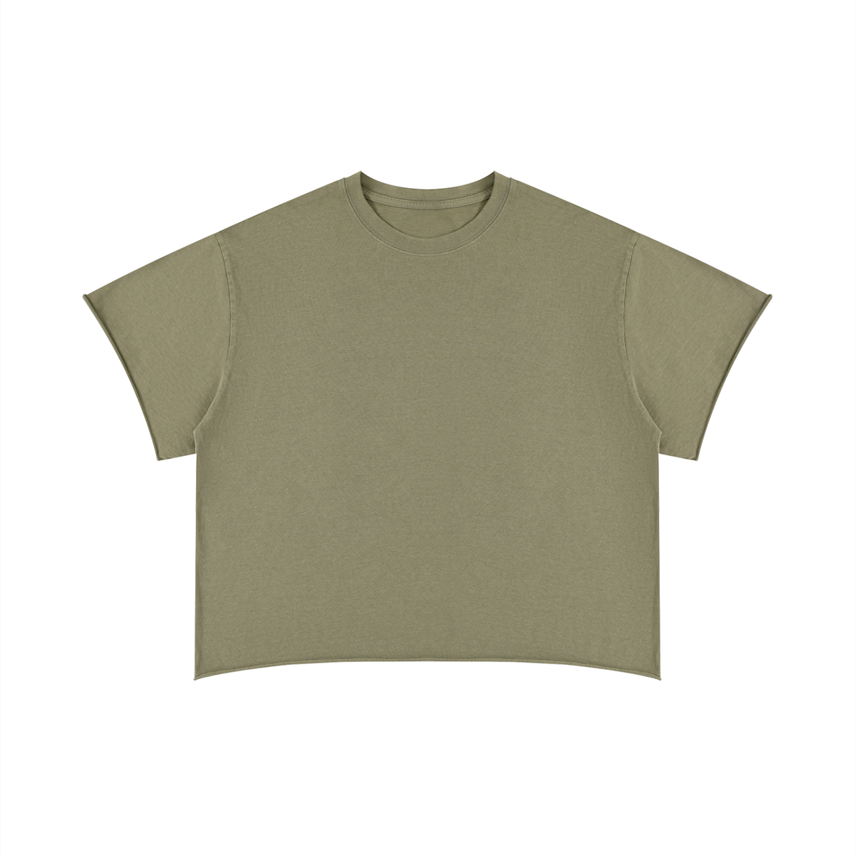 Unisex Boxy Raw Edge T-Shirt – Oversized Premium Cotton Streetwear Tee