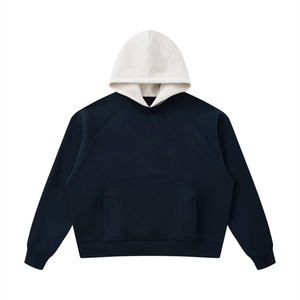 Unisex Fleece Raglan Color Block Hoodie
