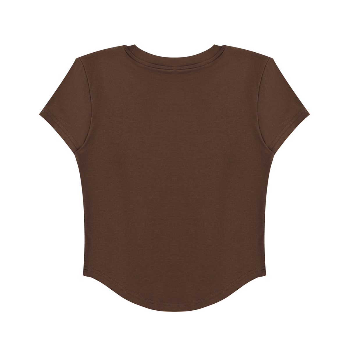 Women's Paneled Crop T-Shirt – Slim Fit Casual Streetwear Tee