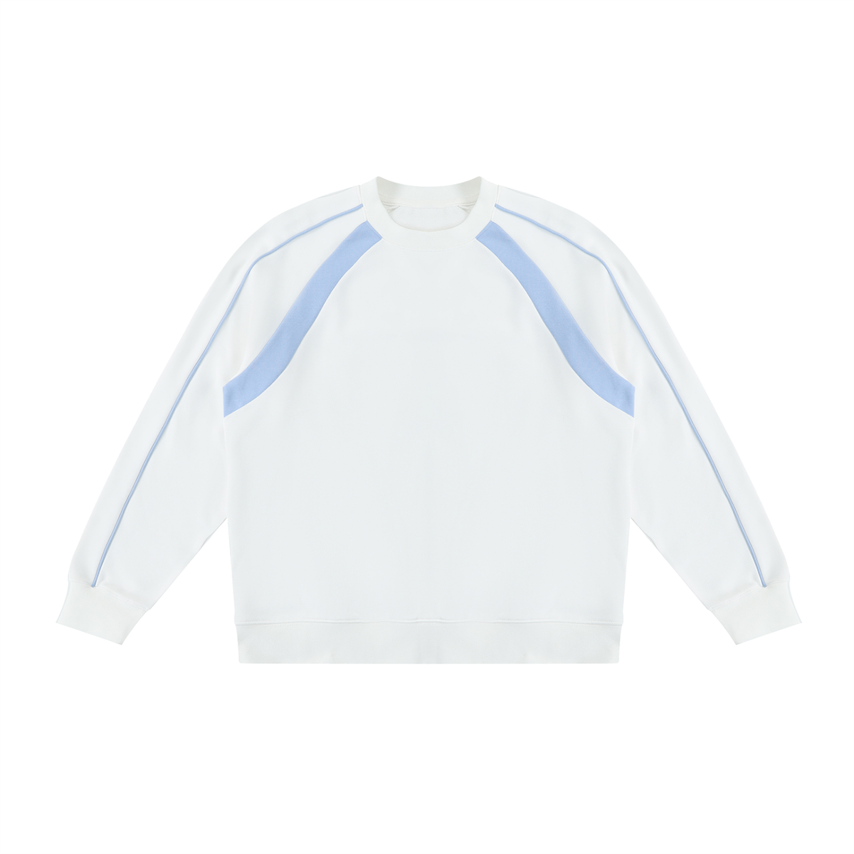 Unisex Color Block Crewneck Sweatshirt – Oversized Premium Streetwear Pullover