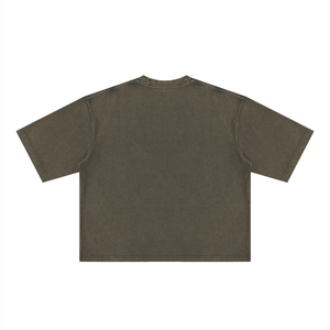 Unisex Heavyweight Mineral Wash Boxy T-Shirt – Premium Oversized Vintage Streetwear Tee