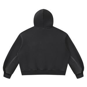 Unisex Vintage Wash Boxy Fleece Hoodie