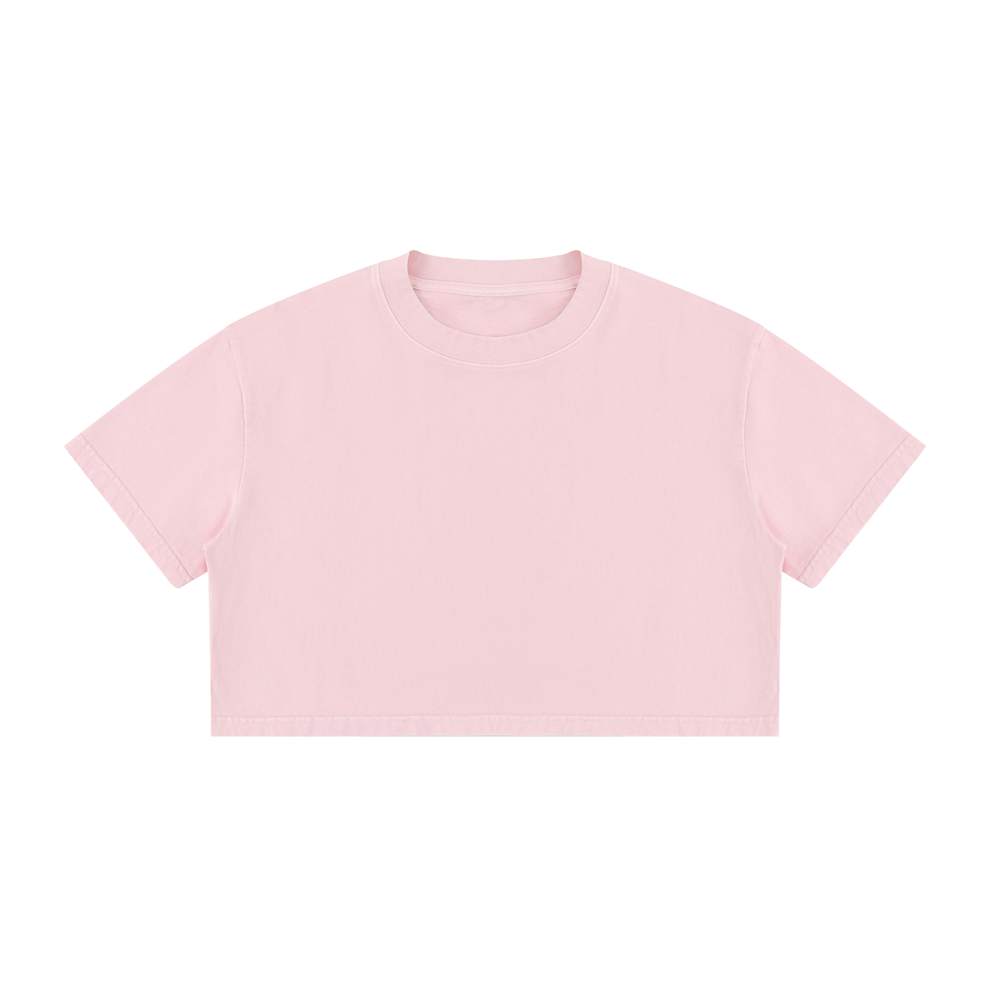 Women's Mineral Wash Cotton Crop T-Shirt