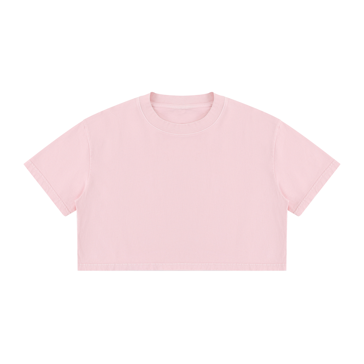 Women's Mineral Wash Cotton Crop T-Shirt – Vintage Oversized Cropped Streetwear Tee