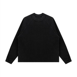 Unisex Vintage Wash Boxy Waffle T-Shirt – Oversized Textured Streetwear Tee