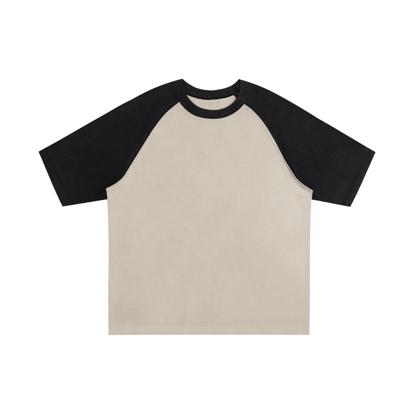 Color-Blocked Raglan Sleeve T-Shirt