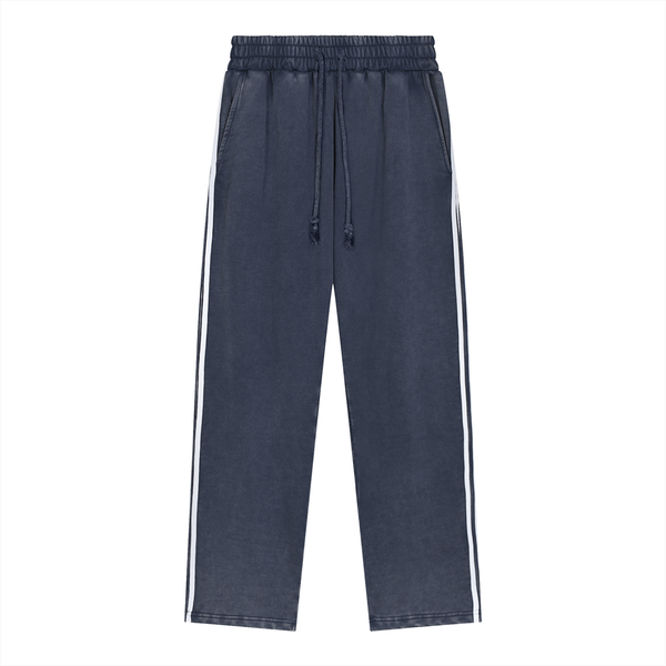Snow Washed Contrast Tape Sweatpants