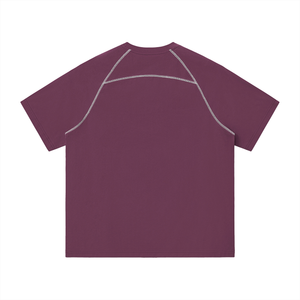 Unisex Contrast Stitch Raglan T-Shirt – Oversized Streetwear Tee