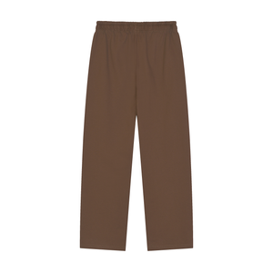 Solid Color Straight-Leg Sweatpants