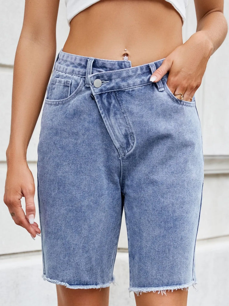 Raw hem denim shorts – relaxed casual summer style – MYN2O