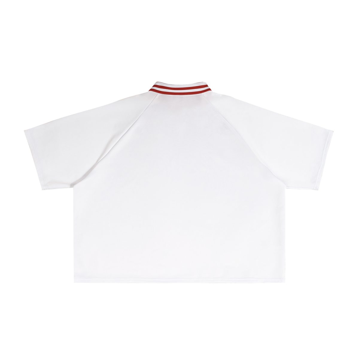Contrast Lapel Collar Boxy T-Shirt