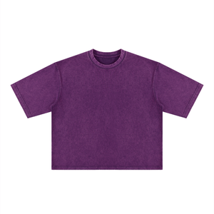 Unisex Heavyweight Mineral Wash Boxy T-Shirt – Premium Oversized Vintage Streetwear Tee