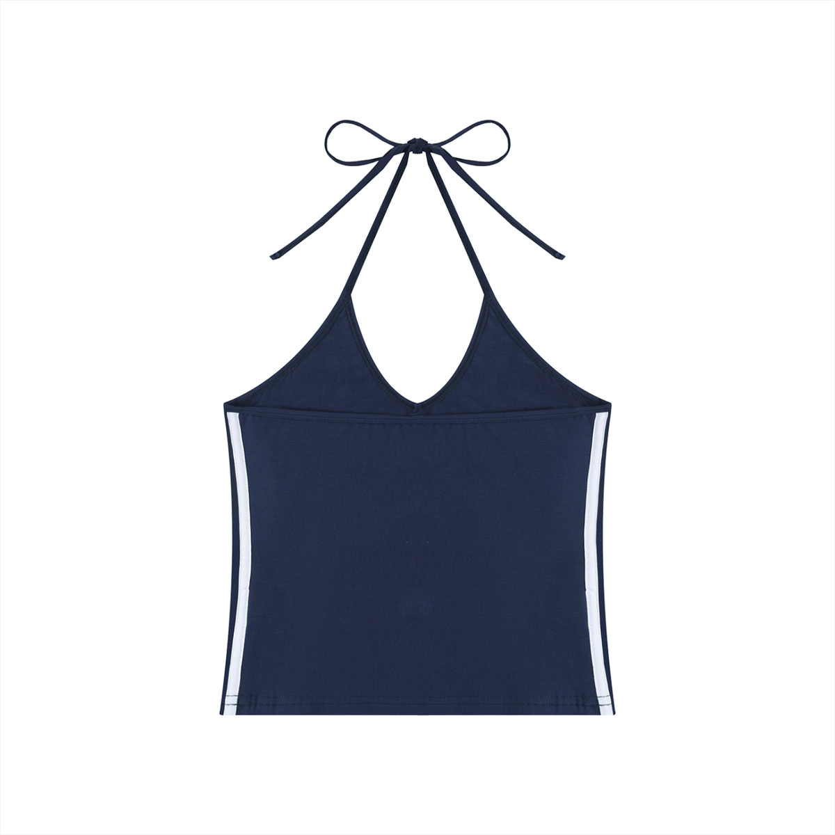 Women's Color Block Halter Crop Tank Top – Sleeveless Summer Essential