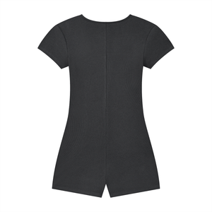 Women's Dual-Function Cape Tie-Waist Romper – Slim Fit Casual One-Piece Outfit