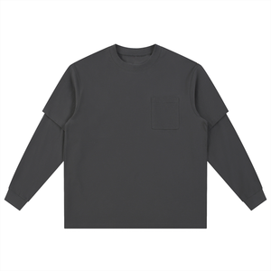 Layered Long Sleeve Oversized Tee