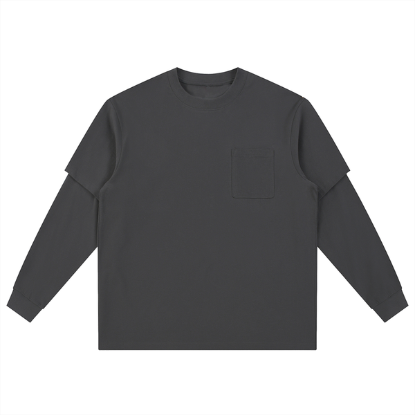 Layered Long Sleeve Oversized Tee