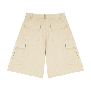 Unisex Woven Cargo Shorts – Relaxed Fit Utility Streetwear Shorts