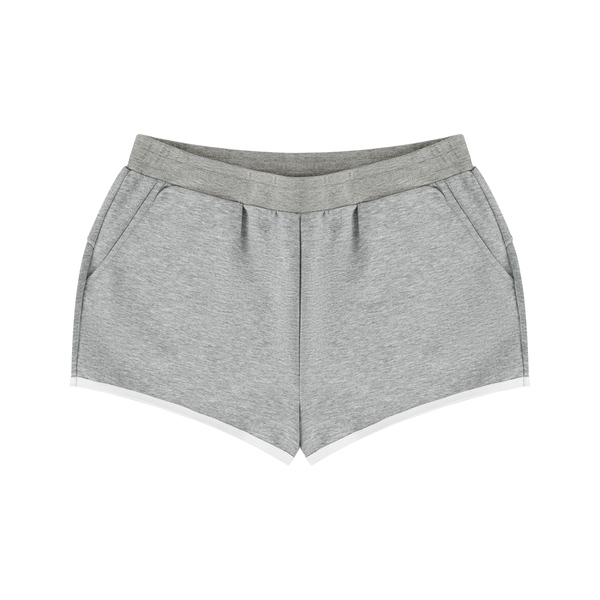 Women's Retro Contrast Trim Athletic Shorts – High-Waisted Activewear Shorts