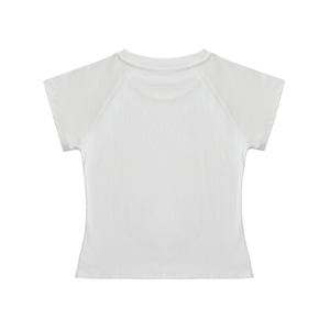 Solid Color Raglan Sleeve Crop Top
