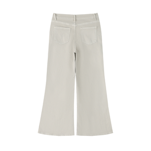 Women's Vintage Wash Flared Leg Jeans – High-Waisted Stretch Denim Pants