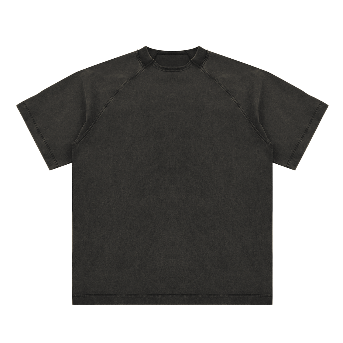 Vintage Washed Raglan Cotton T-Shirt
