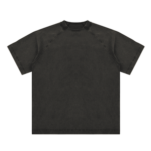 Vintage Washed Raglan Cotton T-Shirt